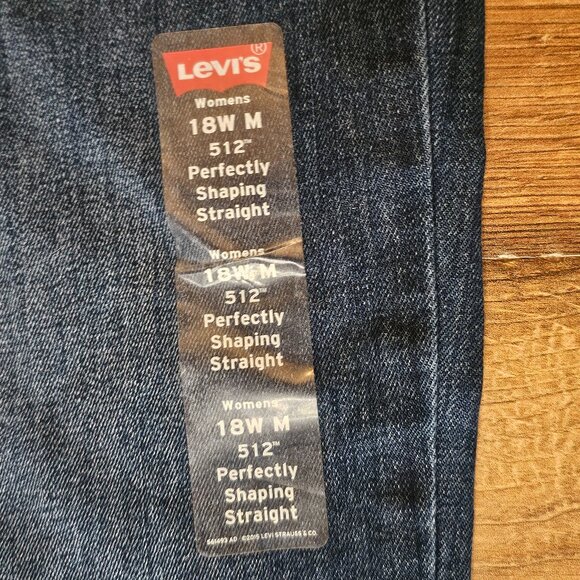 Levi's Women's 18W 580 Straight Leg Jeans - Picture 2 of 5